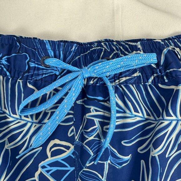 Laguna Swim Mens 2XL Floral Swim Trunks Quick Dry 7" Inseam Blue Relaxed Fit - Picture 6 of 12